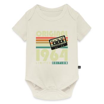 Original 1964 Vintage Rétro Cadeau d’anniversaire - Body à manches courtes Premium Bébé - blanc cassé - Devant