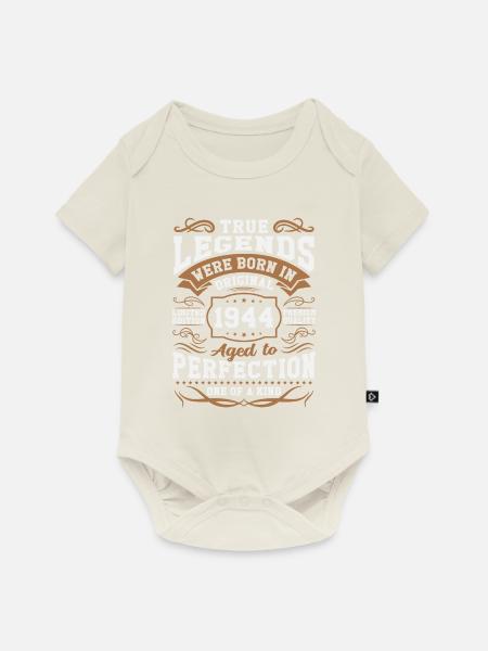 Legenden Geboren 1944 - Baby Premium Kurzarmbody - Naturweiß