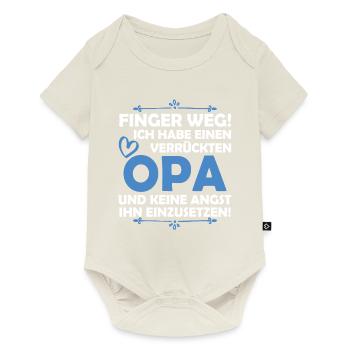J'ai un grand-père fou - Body à manches courtes Premium Bébé - blanc cassé - Devant