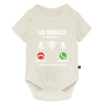 Bees call me... - Baby Premium short-sleeve bodysuit - off white - Front