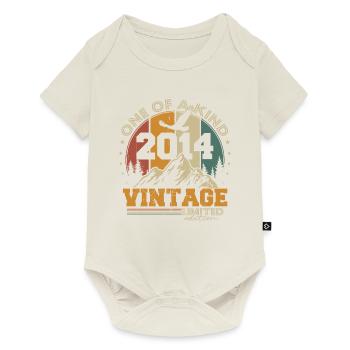 Vintage 2014 Vintage Retro Birthday Gift - Baby Premium short-sleeve bodysuit - off white - Front