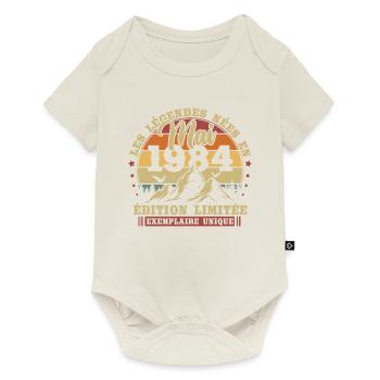 Vintage May 1984 Retro Birthday Gift - Baby Premium short-sleeve bodysuit - off white - Front