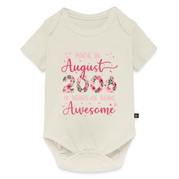 August 2006 18th Birthday Gift For Girl - Baby Premium short-sleeve bodysuit - off white - Front