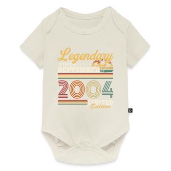 Légendaire depuis septembre 2004 Millésime Anniversaire - Body à manches courtes Premium Bébé - blanc cassé - Devant
