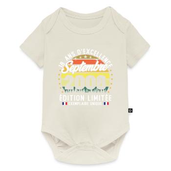 September 2006 Vintage 18 Year Anniversary Gift - Baby Premium short-sleeve bodysuit - off white - Front