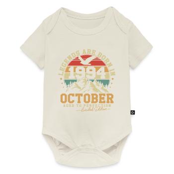 Octobre 1994 Vintage Anniversaire 1994 Cadeau - Body à manches courtes Premium Bébé - blanc cassé - Devant