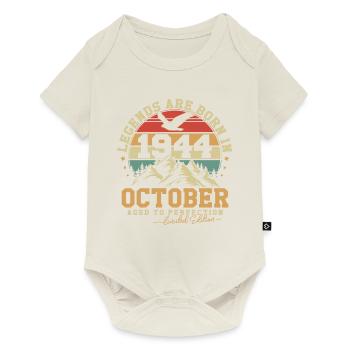 October 1944 Vintage Birthday 1944 Gift - Baby Premium short-sleeve bodysuit - off white - Front