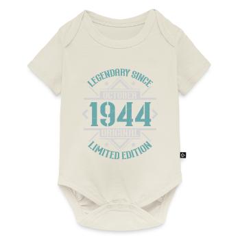 Vintage October 1944 Retro Birthday Gift - Baby Premium short-sleeve bodysuit - off white - Front