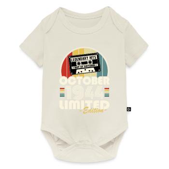 Legendary since October 1944 vintage birthday - Baby Premium short-sleeve bodysuit - off white - Front