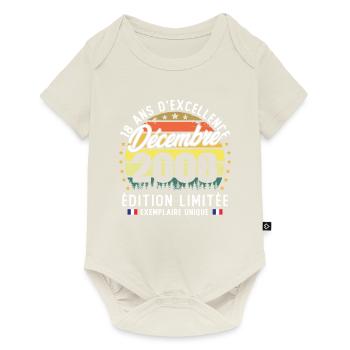 December 2006 Vintage 18 Year Anniversary Gift - Baby Premium short-sleeve bodysuit - off white - Front