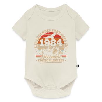 Vintage Birthday Gift Born In December 1984 - Baby Premium short-sleeve bodysuit - off white - Front