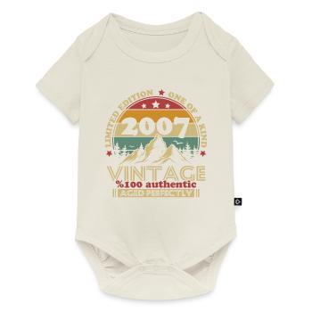 Vintage 2007 Vintage Birthday Gift Retro - Baby Premium short-sleeve bodysuit - off white - Front