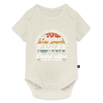 Original 2007 Vintage 18th Anniversary Gift - Baby Premium short-sleeve bodysuit - off white - Front