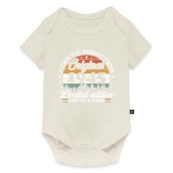 Original 1945 Vintage 80th Birthday Gift - Baby Premium short-sleeve bodysuit - off white - Front