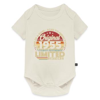 Original 1955 Vintage Retro Geburtstagsgeschenk - Baby Premium Kurzarmbody - Naturweiß - Vorne