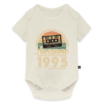 Millésime 1995 Cadeau d’anniversaire Né en 1995 - Body à manches courtes Premium Bébé - blanc cassé - Devant