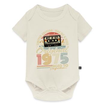Original 1975 Vintage Cadeau d’anniversaire Rétro - Body à manches courtes Premium Bébé - blanc cassé - Devant