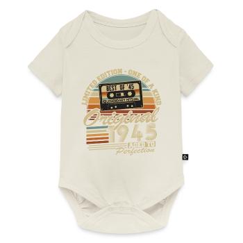 Original 1945 Vintage Rétro Cadeau d’anniversaire - Body à manches courtes Premium Bébé - blanc cassé - Devant