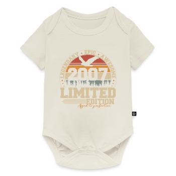 Vintage 2007 Vintage Cadeau d’anniversaire Rétro - Body à manches courtes Premium Bébé - blanc cassé - Devant