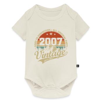 Vintage 2007 Retro Vintage Birthday Gift - Baby Premium short-sleeve bodysuit - off white - Front
