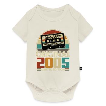 Original 2005 20e Anniversaire Cadeau Vintage - Body à manches courtes Premium Bébé - blanc cassé - Devant
