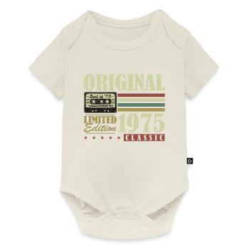 Original 1975 Vintage Rétro Cadeau d’anniversaire - Body à manches courtes Premium Bébé - blanc cassé - Devant