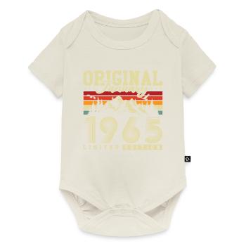 Original Januar 1965 Jahrgang Geburtstag Retro - Baby Premium Kurzarmbody - Naturweiß - Vorne