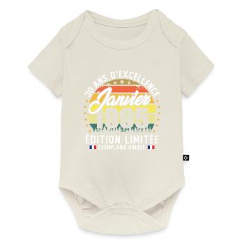 Januar 1995 Vintage 30 Jahre Jubiläum Geschenk - Baby Premium Kurzarmbody - Naturweiß - Vorne