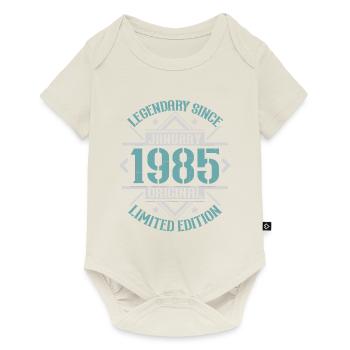 Vintage Janvier 1985 Rétro Cadeau D'anniversaire - Body à manches courtes Premium Bébé - blanc cassé - Devant