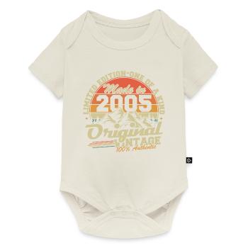 Original 2005 Retro Jahrgang Geburtstag Geschenk - Baby Premium Kurzarmbody - Naturweiß - Vorne