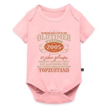 Oldtimer Modell 2005 Jahrgang Geburtstag Geschenk - Baby Premium Kurzarmbody - Rosa - Vorne