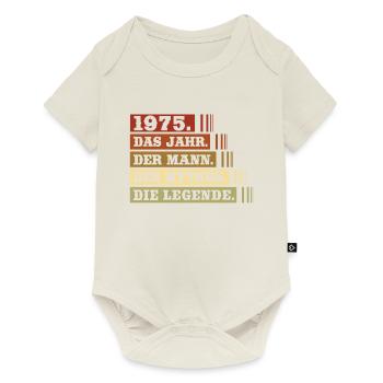 Jahrgang Geboren 1975 Mann Mythos Legende - Baby Premium Kurzarmbody - Naturweiß - Vorne
