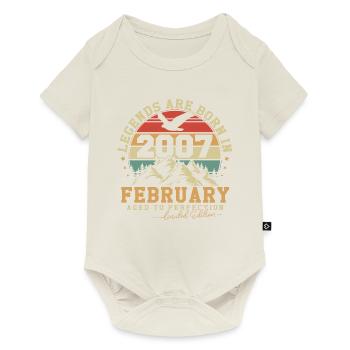 February 2007 Vintage Birthday 2007 Gift - Baby Premium short-sleeve bodysuit - off white - Front