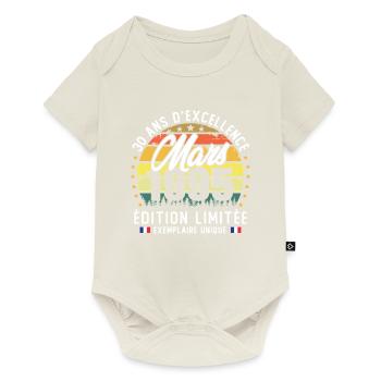 March 1995 Vintage 30 Year Anniversary Gift - Baby Premium short-sleeve bodysuit - off white - Front
