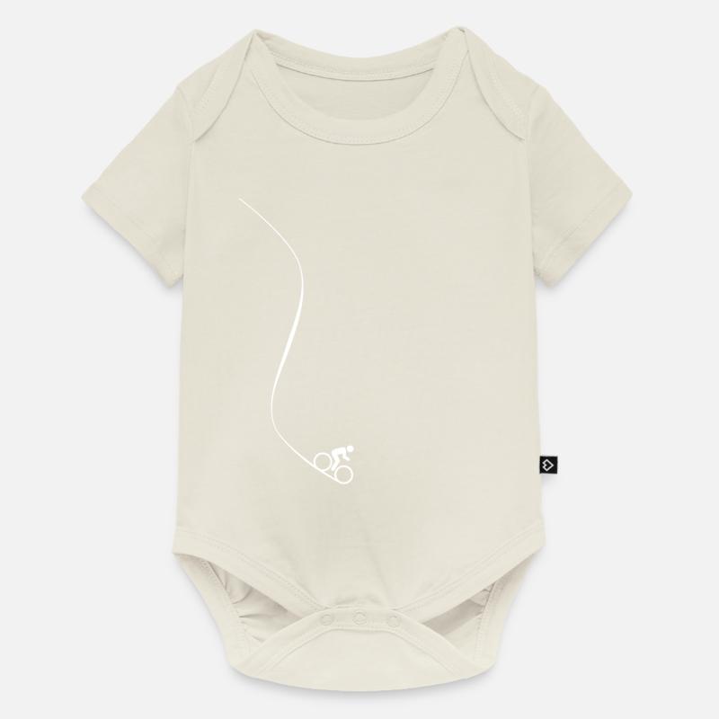 VTT VTT VTT VTT Descente Vélo - Body à manches courtes Premium Bébé - blanc cassé