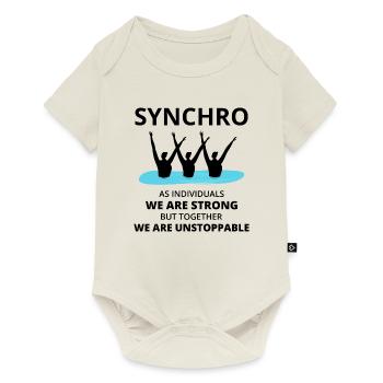 Synchro Swim Swimmer Synchronized Swimming Team - Baby Premium short-sleeve bodysuit - off white - Front