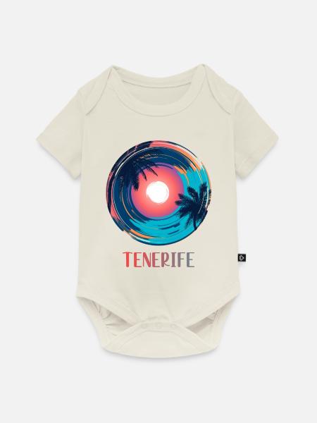 Teneriffa - Baby Premium Kurzarmbody - Naturweiß