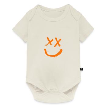 Orange smile - Baby Premium short-sleeve bodysuit - off white - Front
