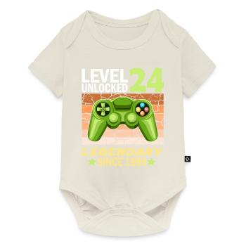 24. Geburtstag Gamer zocken Geburtstjahr 1999 - Baby Premium Kurzarmbody - Naturweiß - Vorne