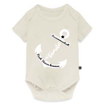 Anker Familie - Baby Premium Kurzarmbody - Naturweiß - Vorne