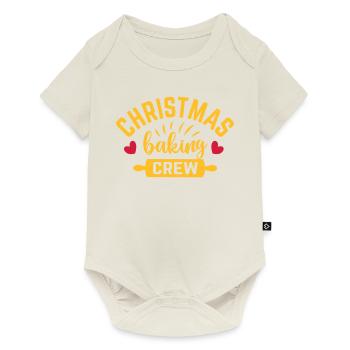 Christmas Baking Crew Team family bake cookies - Baby Premium short-sleeve bodysuit - off white - Front