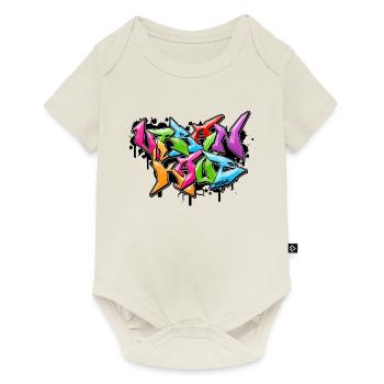 Urban Kaos Wildstyle Graffiti - Baby Premium Kurzarmbody - Naturweiß - Vorne