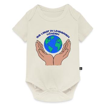Save the World - Baby Premium Kurzarmbody - Naturweiß - Vorne
