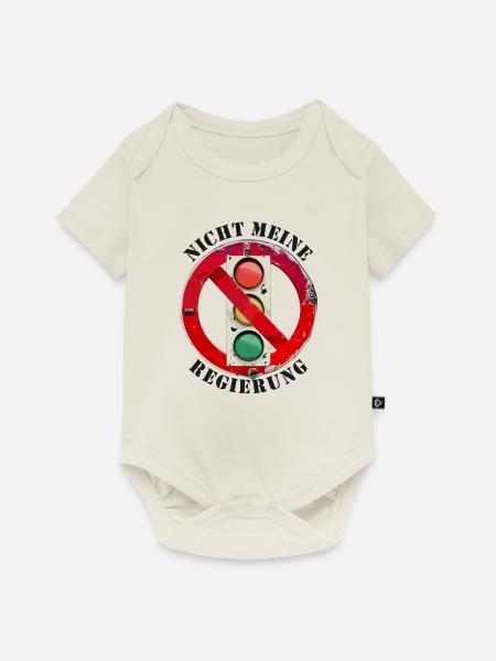 Ampel Nicht meine Regierung - Baby Premium Kurzarmbody - Naturweiß