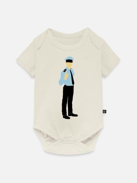Polizist - Baby Premium Kurzarmbody - Naturweiß