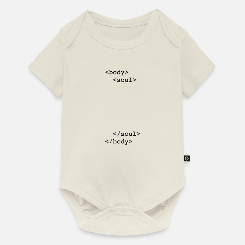 html body & soul - Body à manches courtes Premium Bébé - blanc cassé