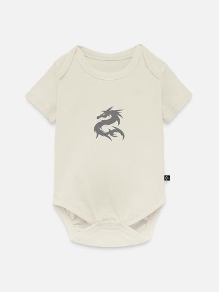 Drache Fantasy Tattoo - Baby Premium Kurzarmbody - Naturweiß