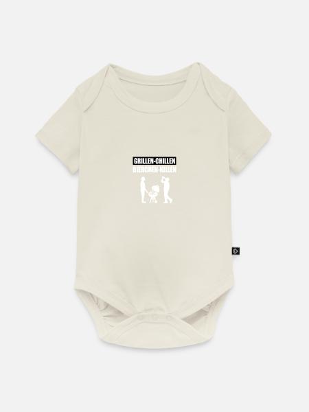 BBQ - Baby Premium Kurzarmbody - Naturweiß