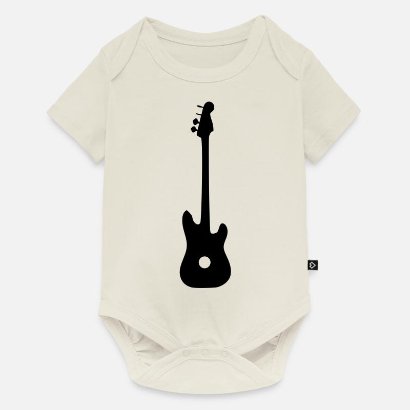 guitare - Body à manches courtes Premium Bébé - blanc cassé
