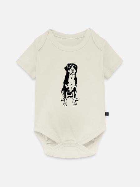 Sennenhund - Baby Premium Kurzarmbody - Naturweiß